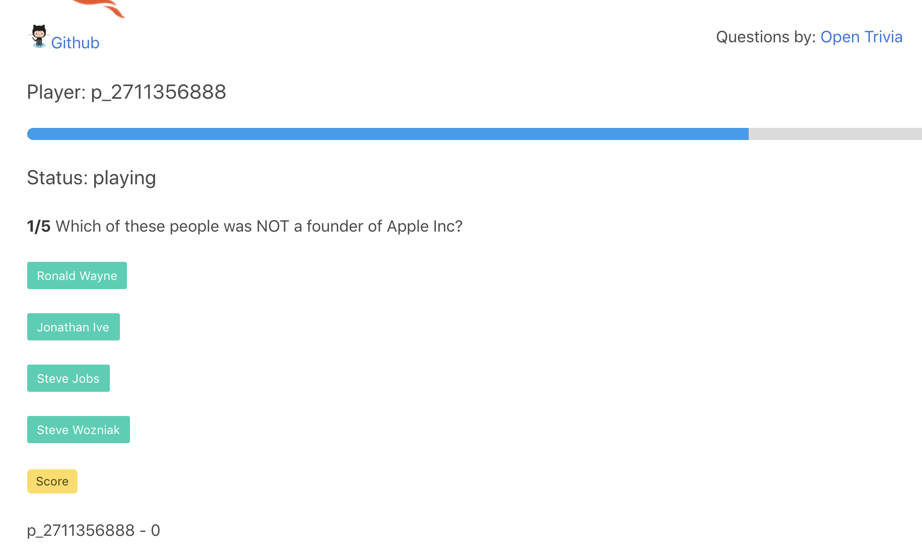 Tech Trivia Game