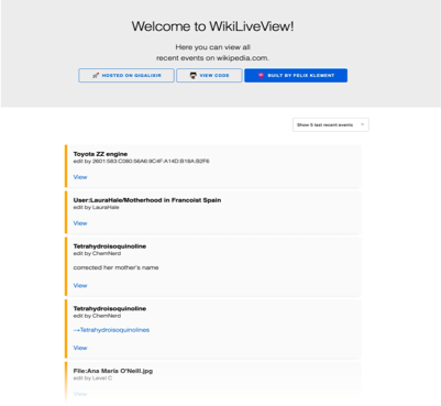 Wikipedia LiveView